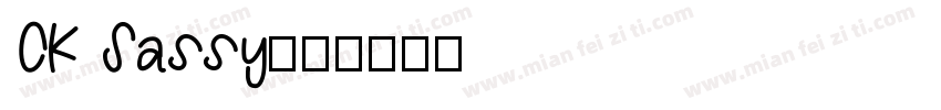 CK Sassy字体转换